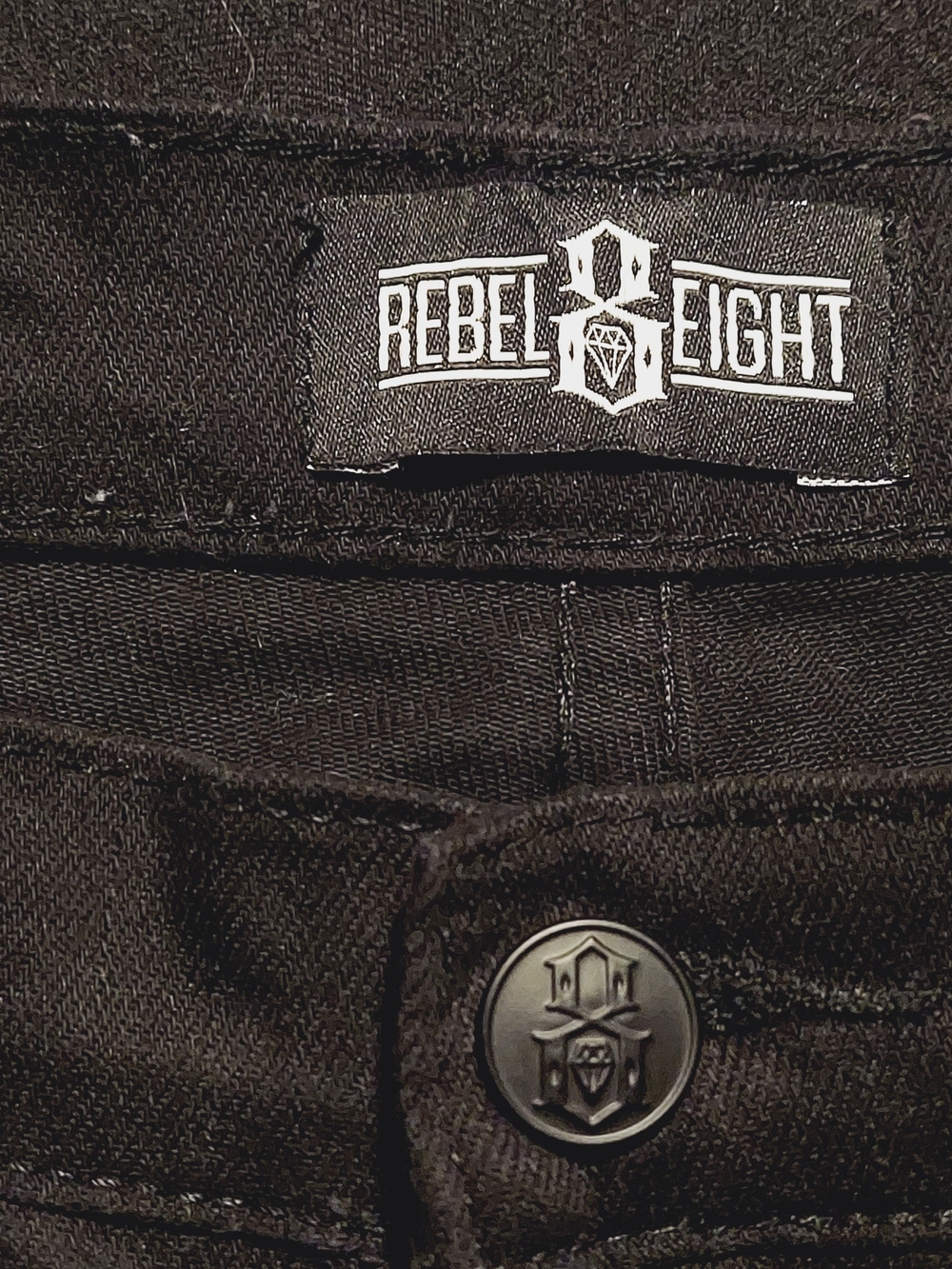 Rebel 8 Y2K Vintage Black "Lo-Rise" Skinny Jeans -29/32